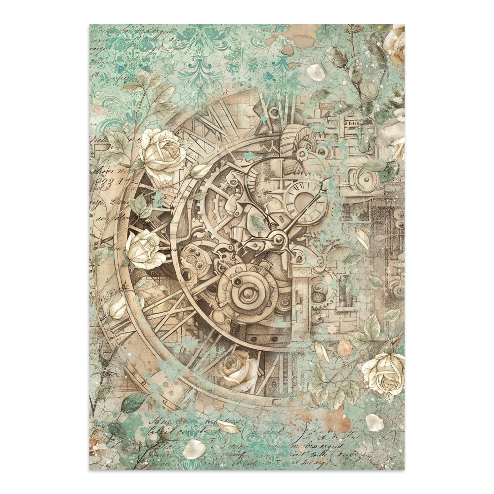 Gardens of Time Junk Journal Book | Backgrounds, Stickers, and Cut-outs