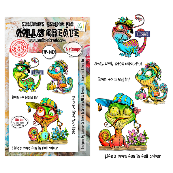 Born to Blend In A6 Stamp Set