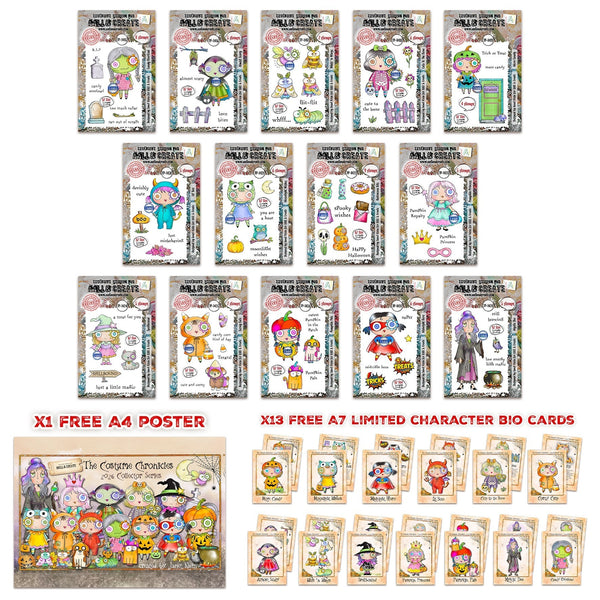 Costume Chronicles Halloween Stamp Bundle | Janet Klein
