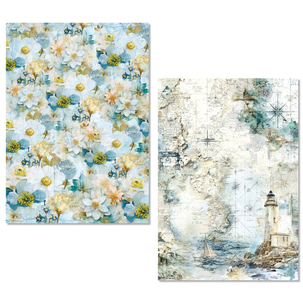 Edge of the Ocean A5 Mixed 8pc Rice Paper