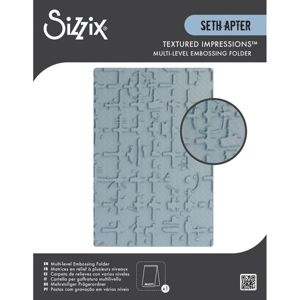 Grid Graph Multi-Level Embossing Folder | Seth Apter