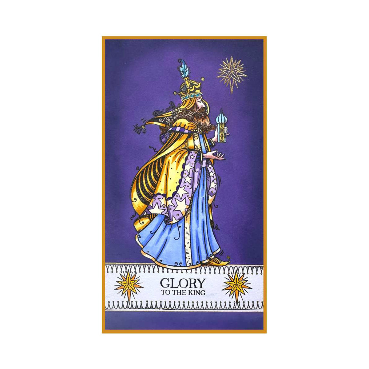 Aurelius Christmas King Clear Stamp Set