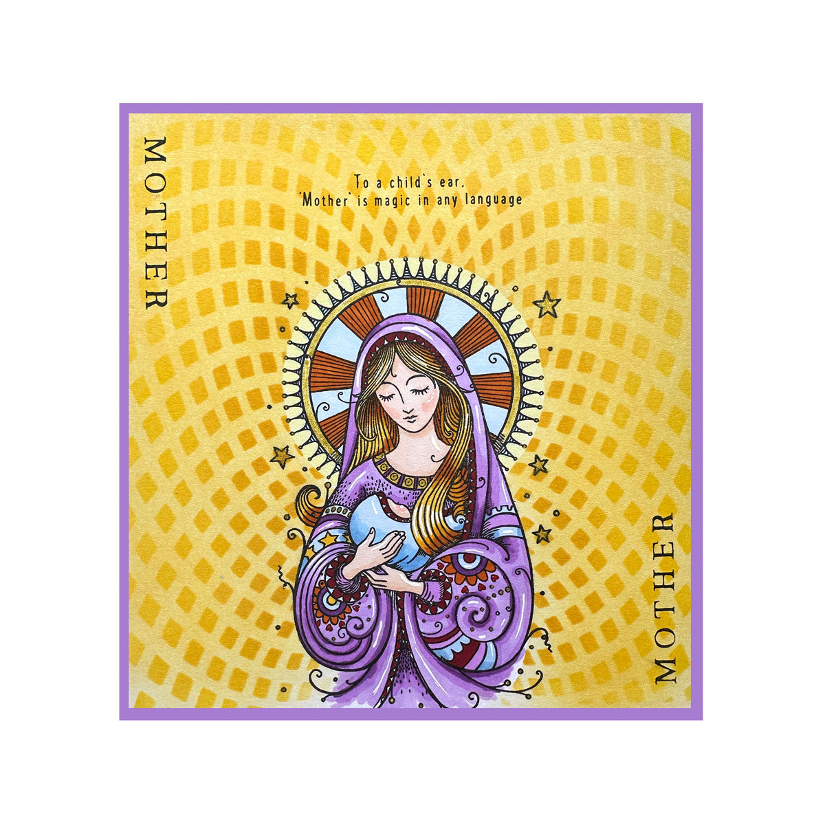 Christmas Mother Mary Clear Stamp Set | Quiet Grace