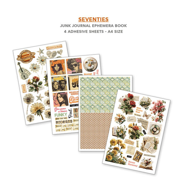 Seventies A4 Junk Journal & Ephemera Book