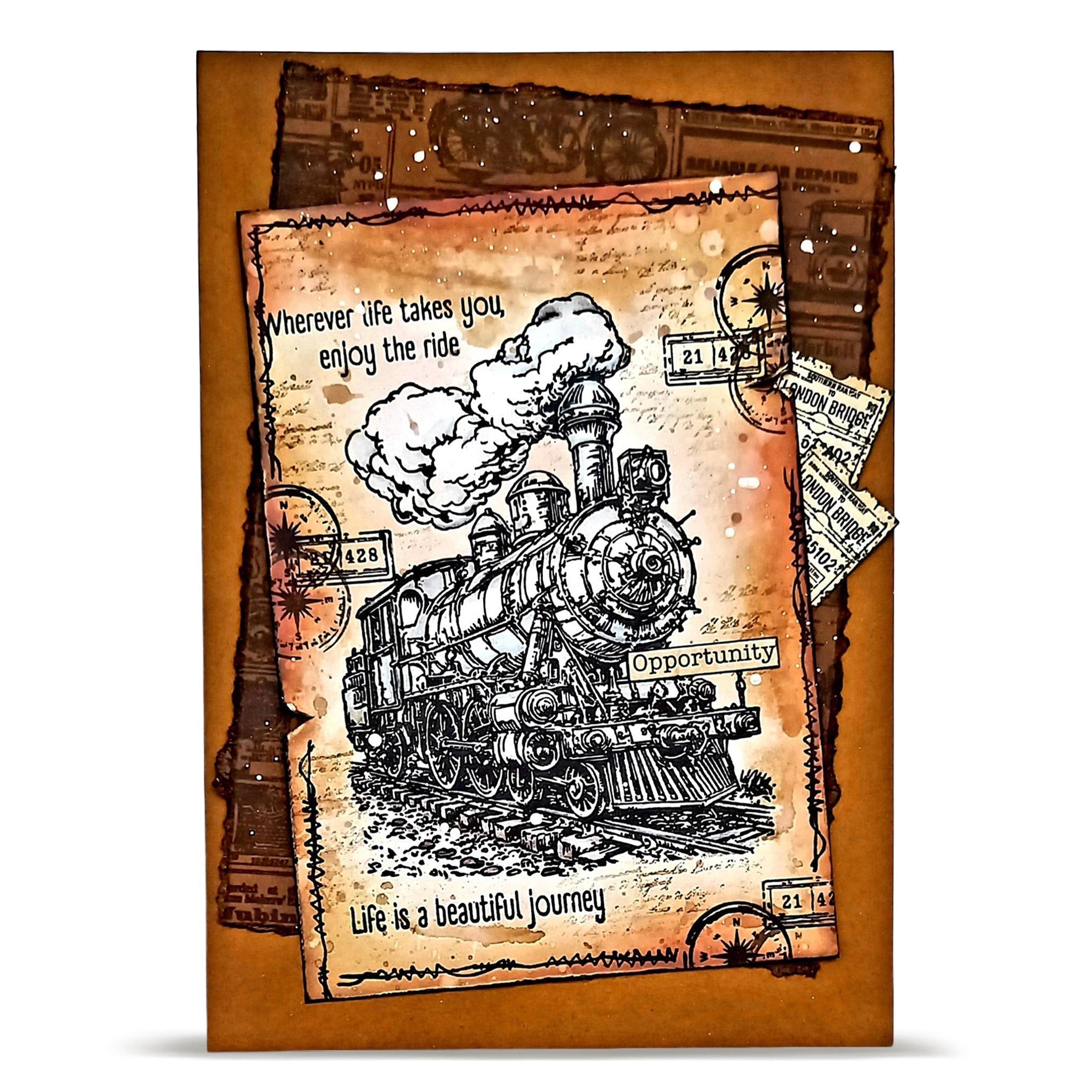 Enjoy the Ride A6 Clear Stamp Set No. 1455