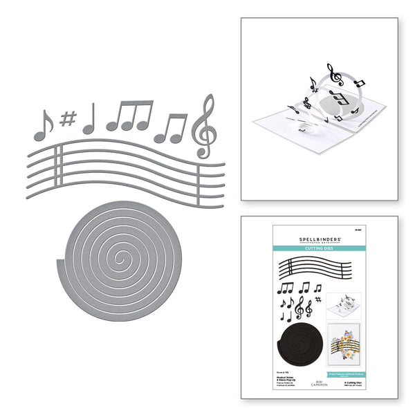 Musical Notes & Stave Pop-Up Etched Dies | Bibi Cameron