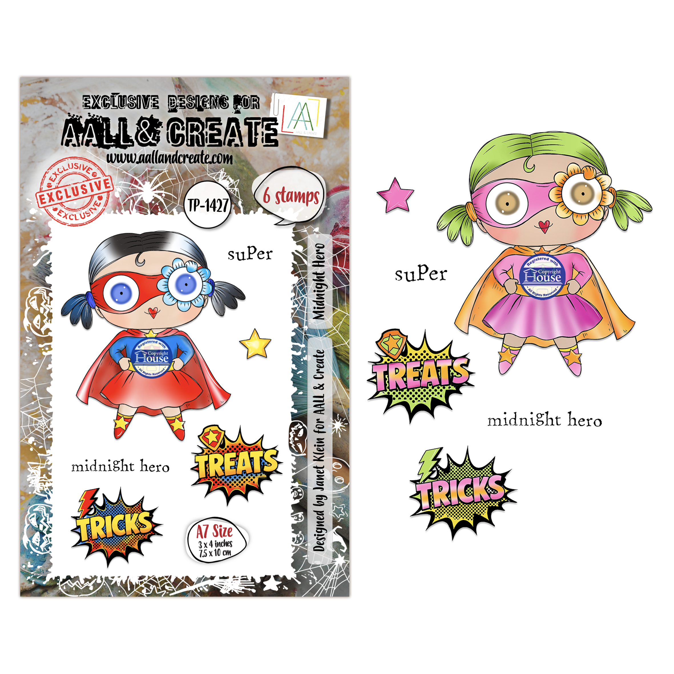 Midnight Hero A7 Stamp Set No. 1427