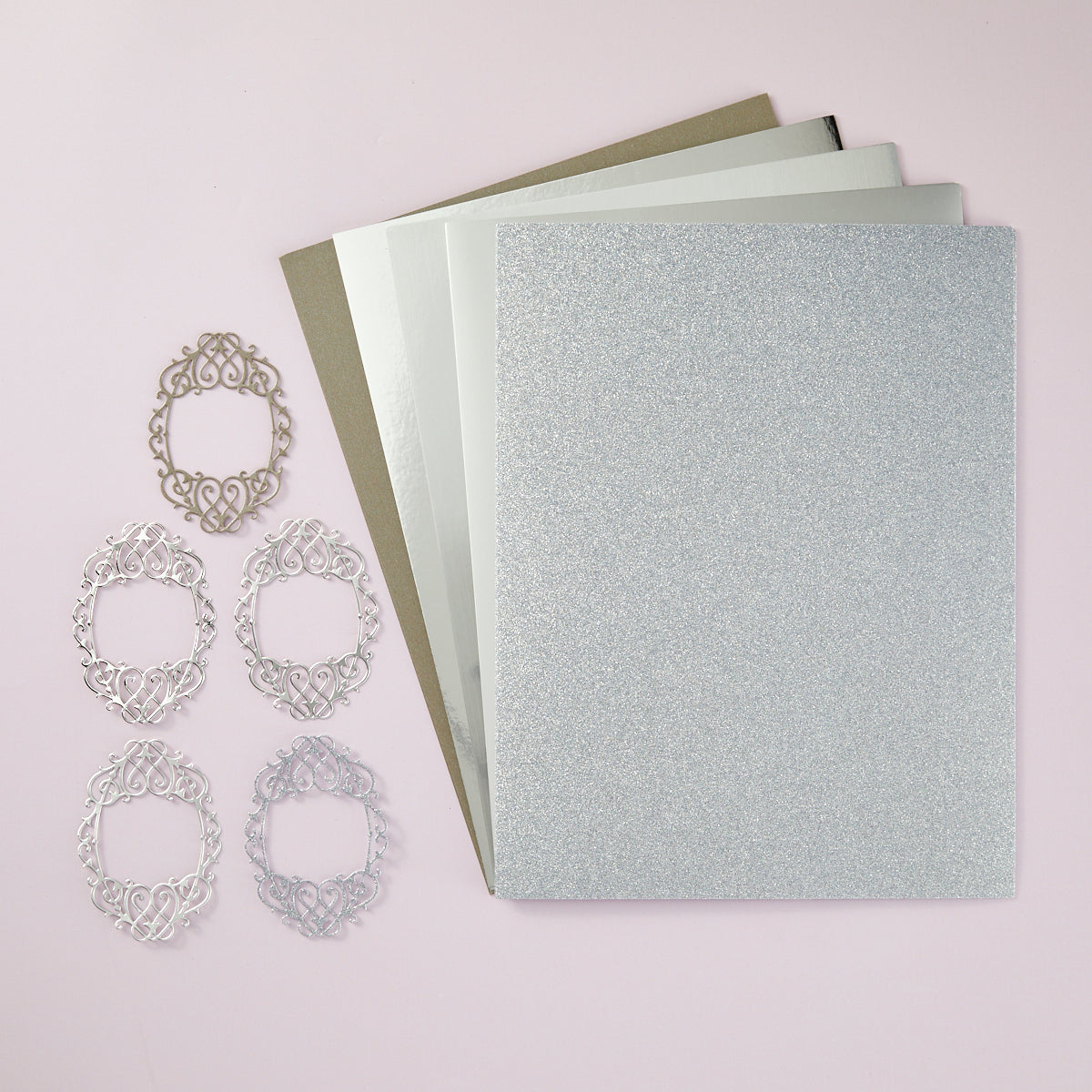 Silver Assortment Treasured Cardstock 15 Pack