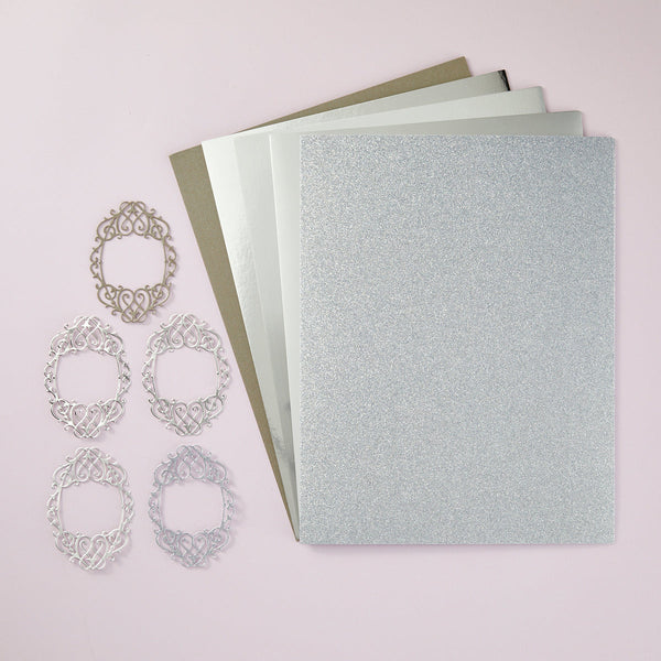 Silver Assortment Treasured Cardstock 15 Pack