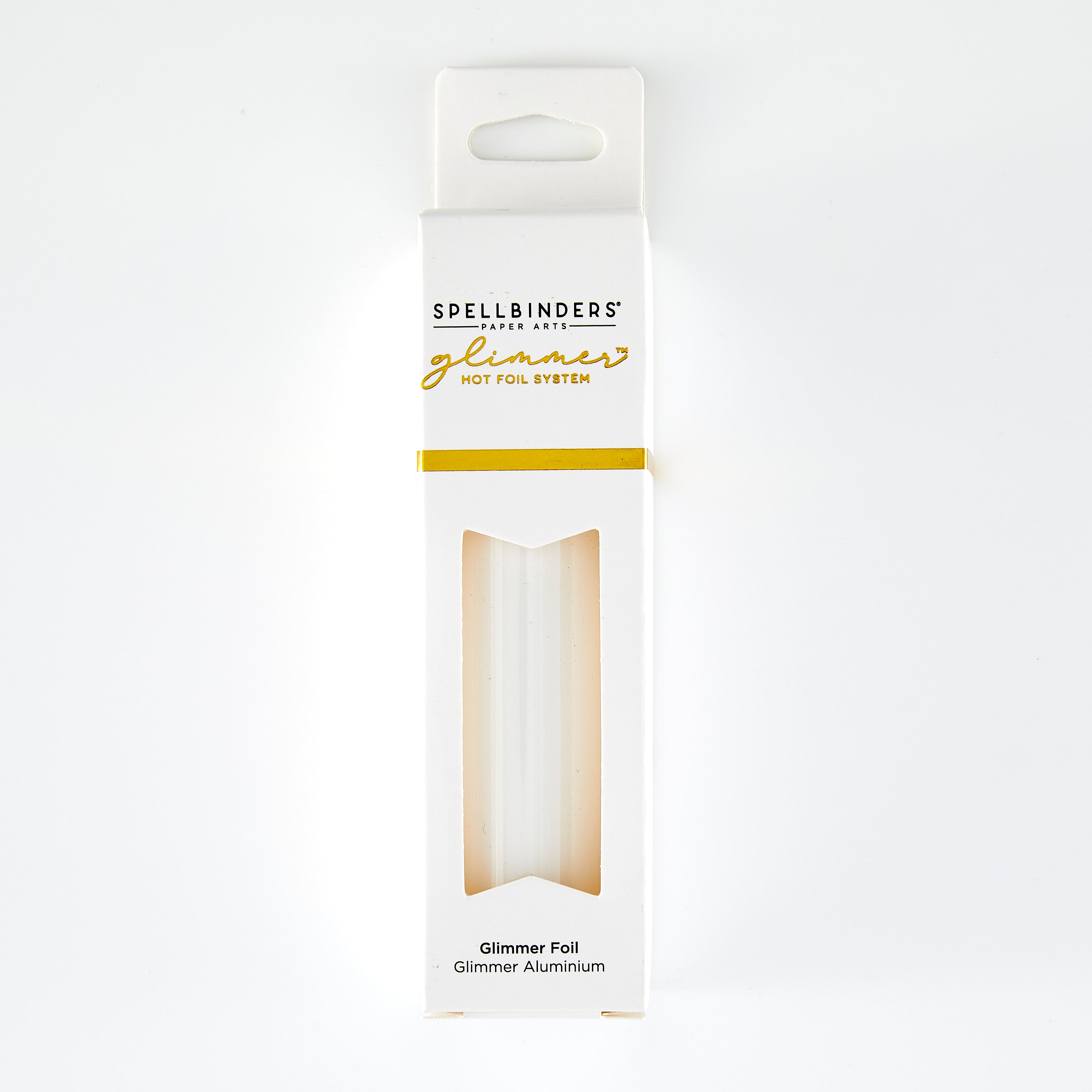 Opaque White Hot Foil Glimmer Roll