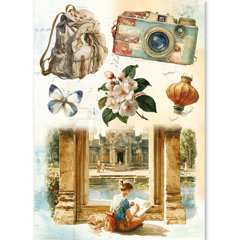 Asia Diary A5 Mixed 8pc Rice Paper