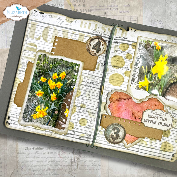 Notebook Fragments Stamp + Die Set | Art Journal Specials