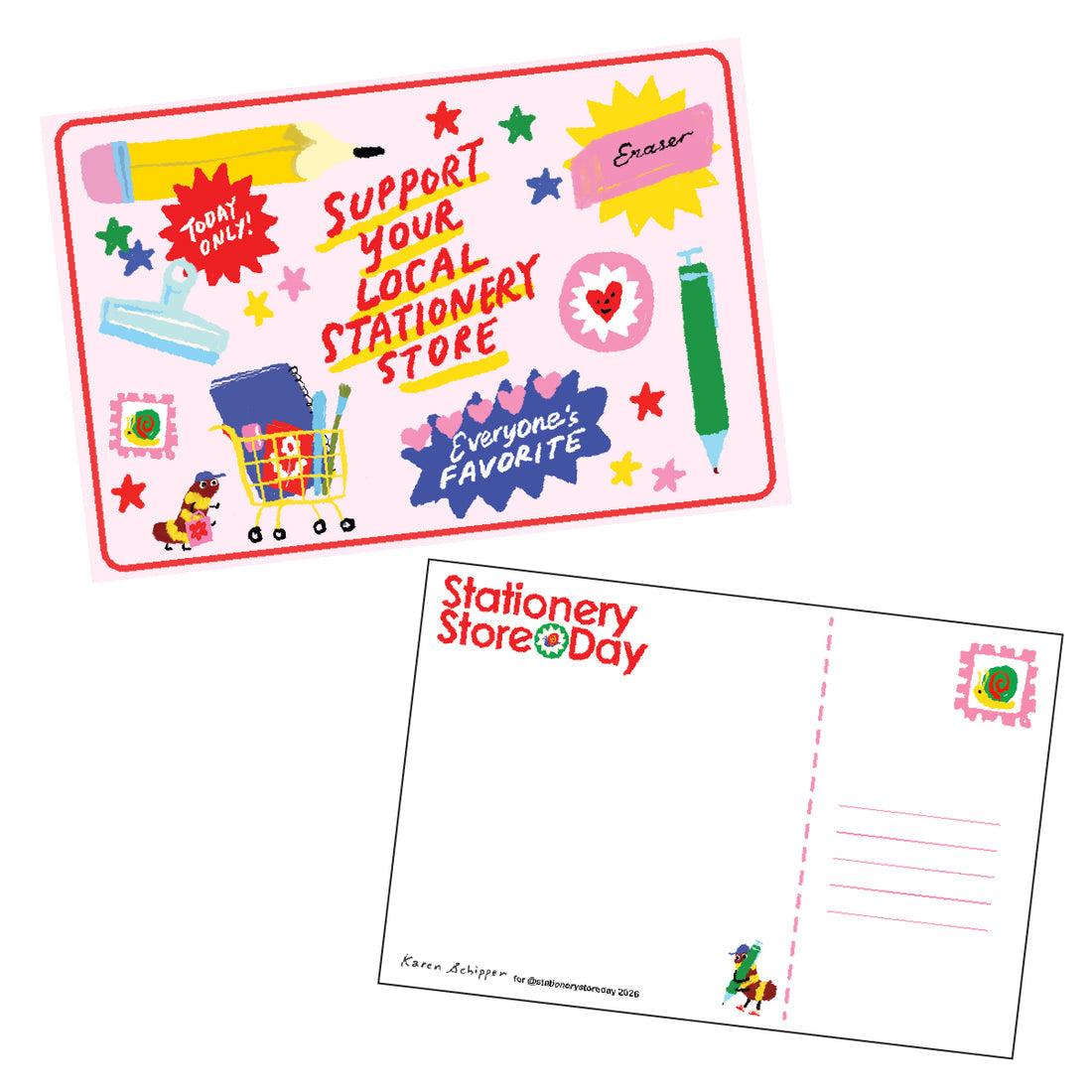 {coming soon!} Catalog Pattern Postcard | Stationery Store Day 2026