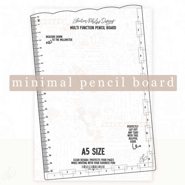 Clear Multi-function Journaling Pencil Board