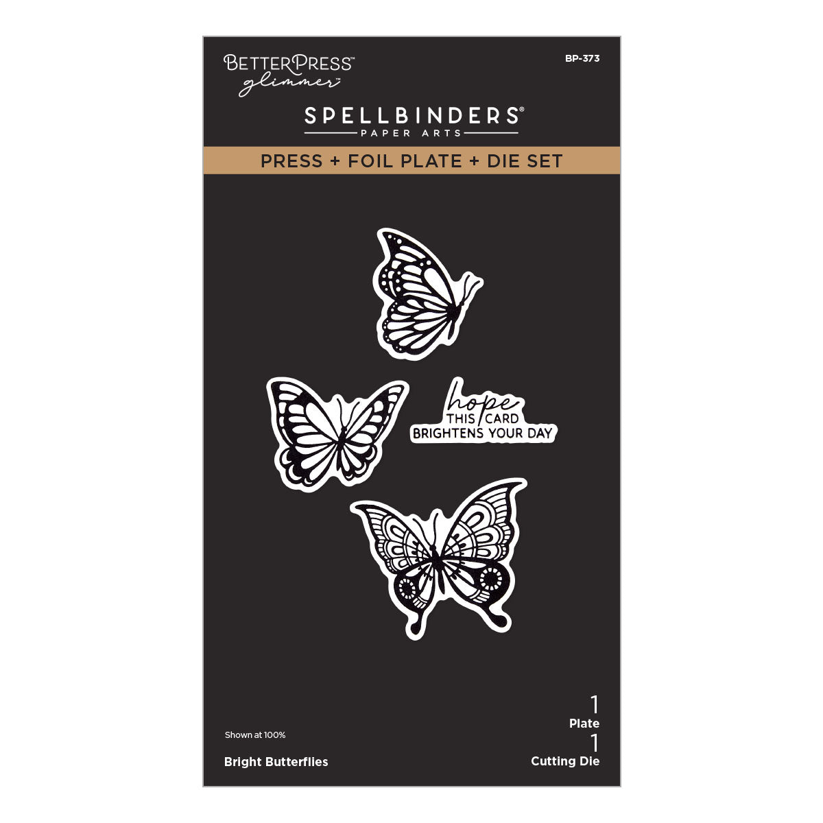 Bright Butterflies Press & Foil Plate + Die Set