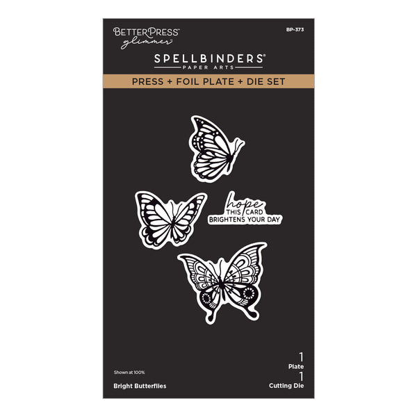 Bright Butterflies Press & Foil Plate + Die Set