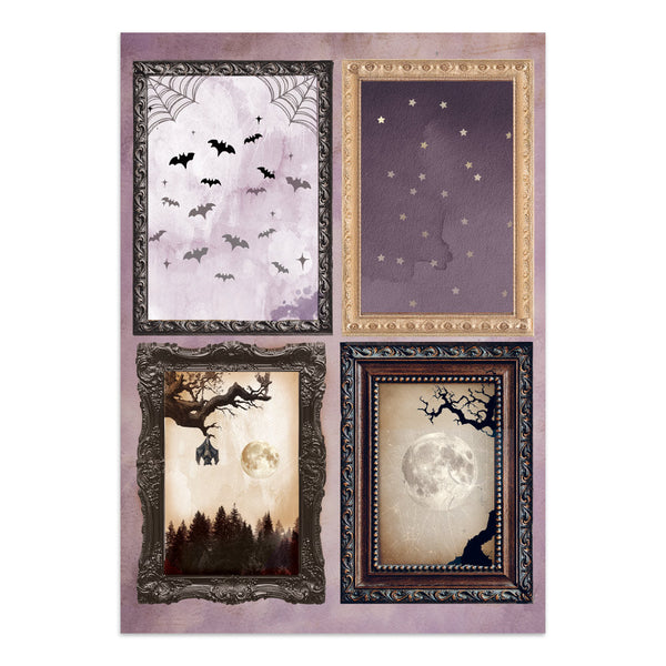 Halloween Junk Journal Book | Backgrounds, Stickers, and Cut-outs