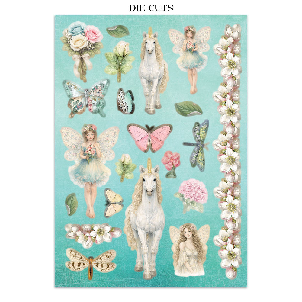 Wonderland Junk Journal Book | Backgrounds, Stickers, and Cut-outs