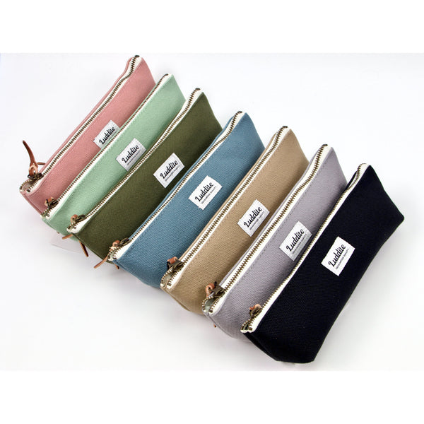 Canvas Zippered Boat Pen Case