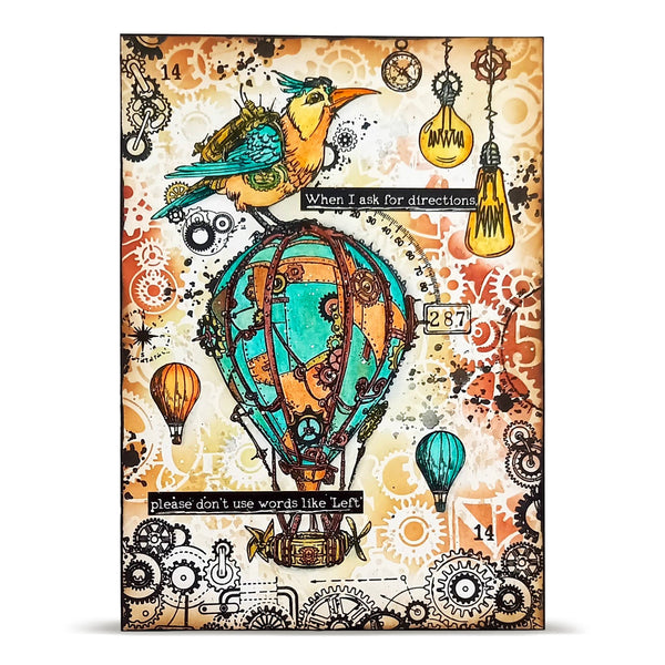 Gearlight Glow A6 Clear Stamp Set No. 1457