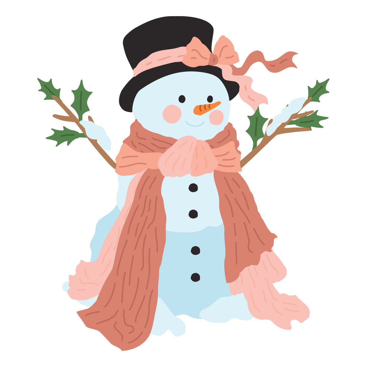 Sweet Snowman Etched Dies | Frank Garcia