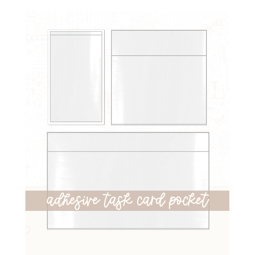 Task Card Adhesive Pockets | Set of 2