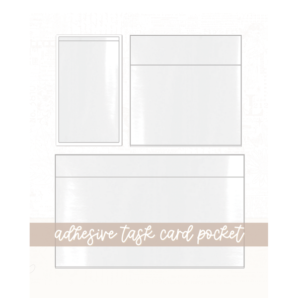 Task Card Adhesive Pockets | Set of 2