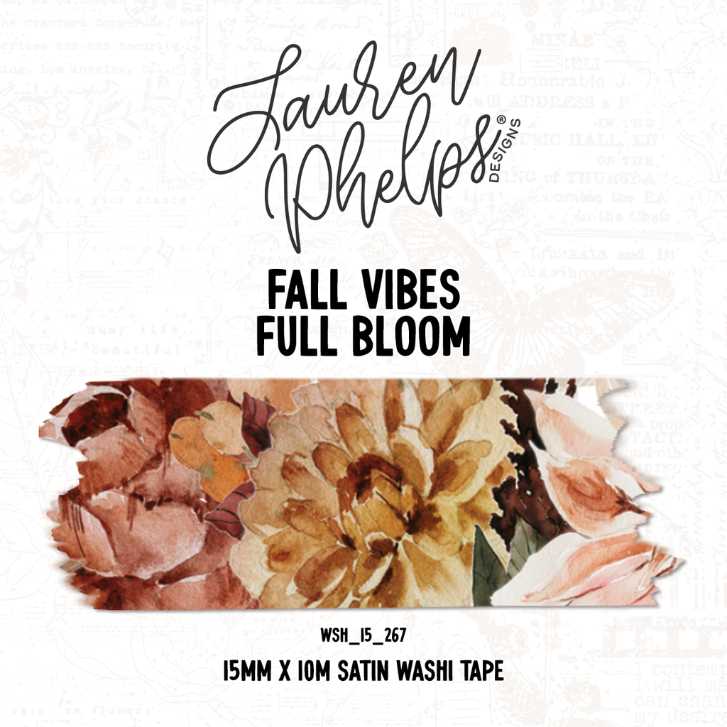 Full Bloom 15mm Washi | Fall Vibes 2.0