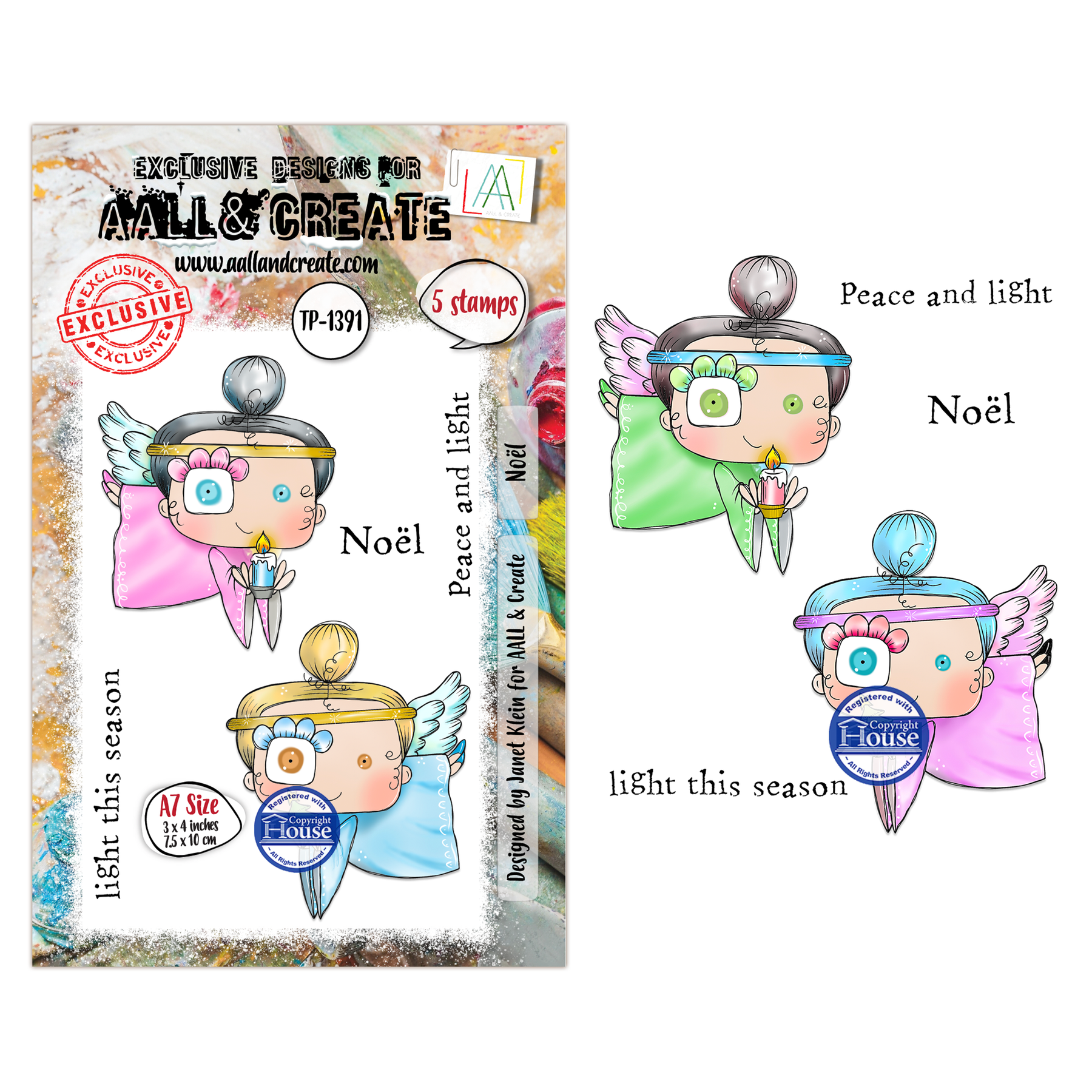 Noël A7 Stamp Set No. 1391