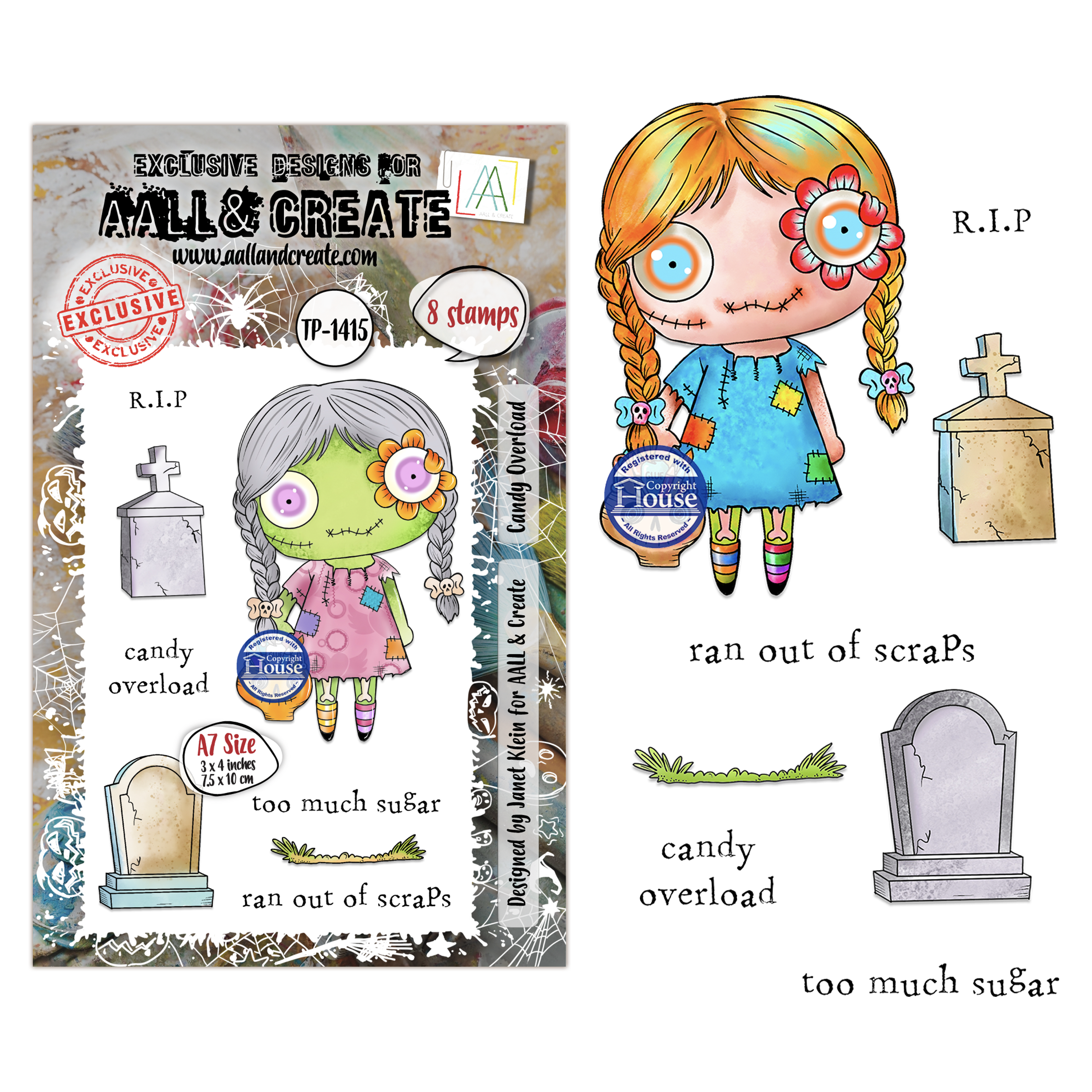Costume Chronicles Halloween Stamp Bundle | Janet Klein