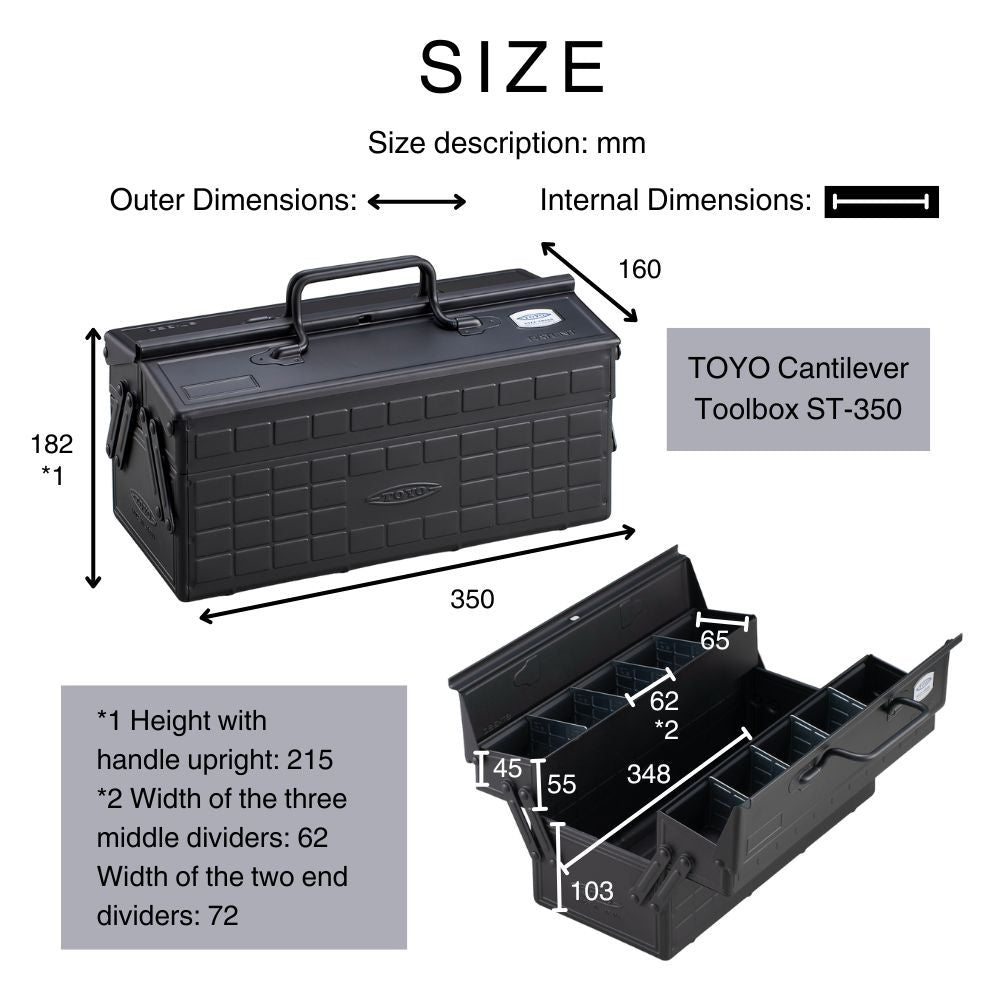 Fujimurasaki ST-350 Cantilever Steel Toolbox