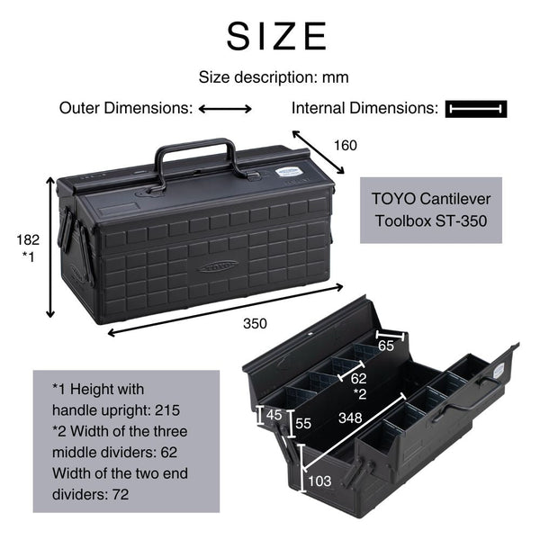 Fujimurasaki ST-350 Cantilever Steel Toolbox