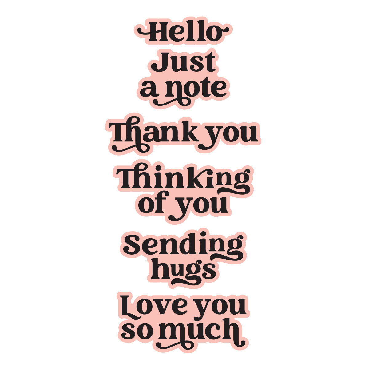Must-Have Sentiments Press & Foil Plate + Die Set | Simon Hurley