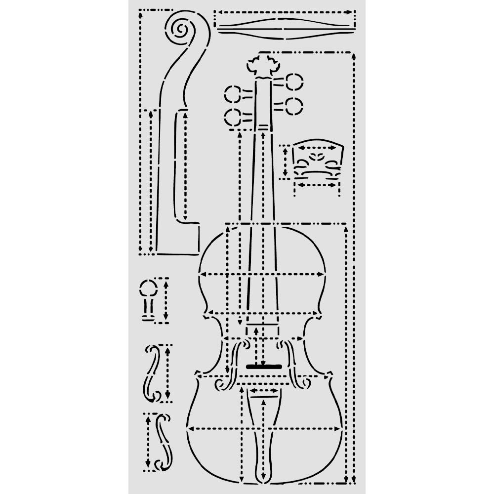 Symphony Violin Sections Stencil