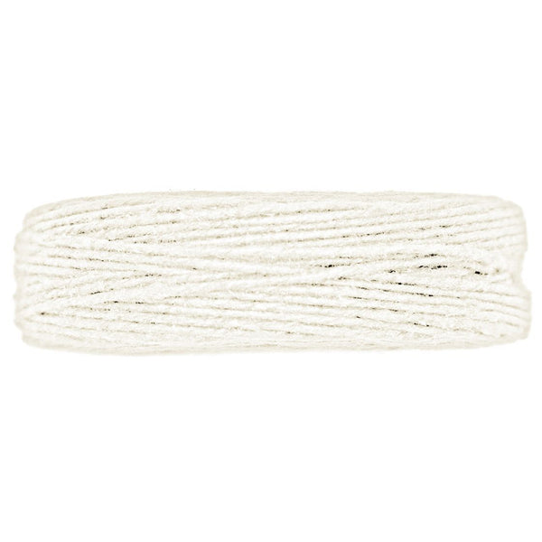White Cotton Waxed Cord 75ft