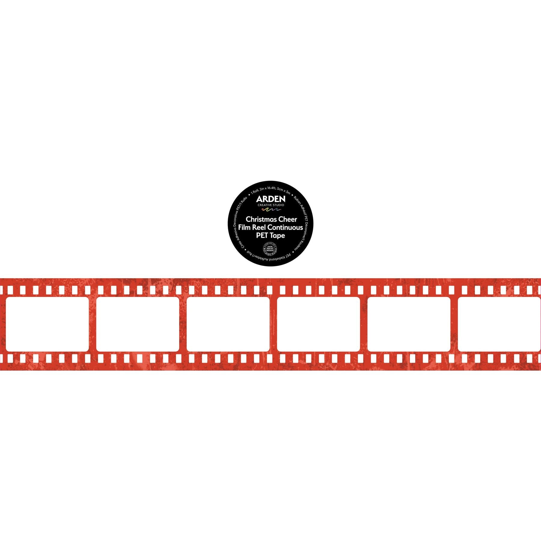 Christmas Cheer Film Reel Continuous PET Tape
