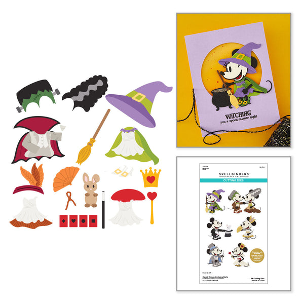 Classic Mouse Costume Party Etched Die Set