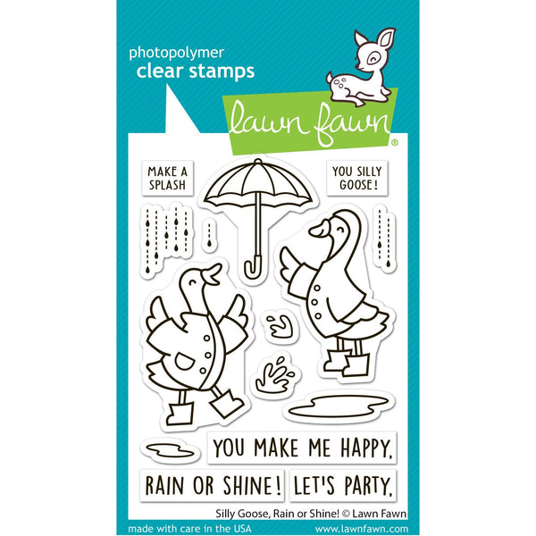 Silly Goose Rain or Shine! Stamp + Die + Stencil Set