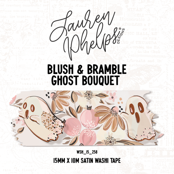 Blush & Bramble Ghost Bouquet Washi Tape