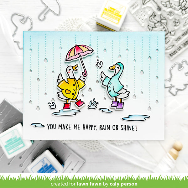 Silly Goose Rain or Shine! Stamp + Die + Stencil Set