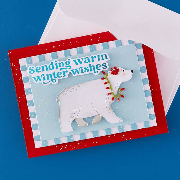 Wonderful Winter Sentiments Press + Foil Plate & Die Set | Simon Hurley