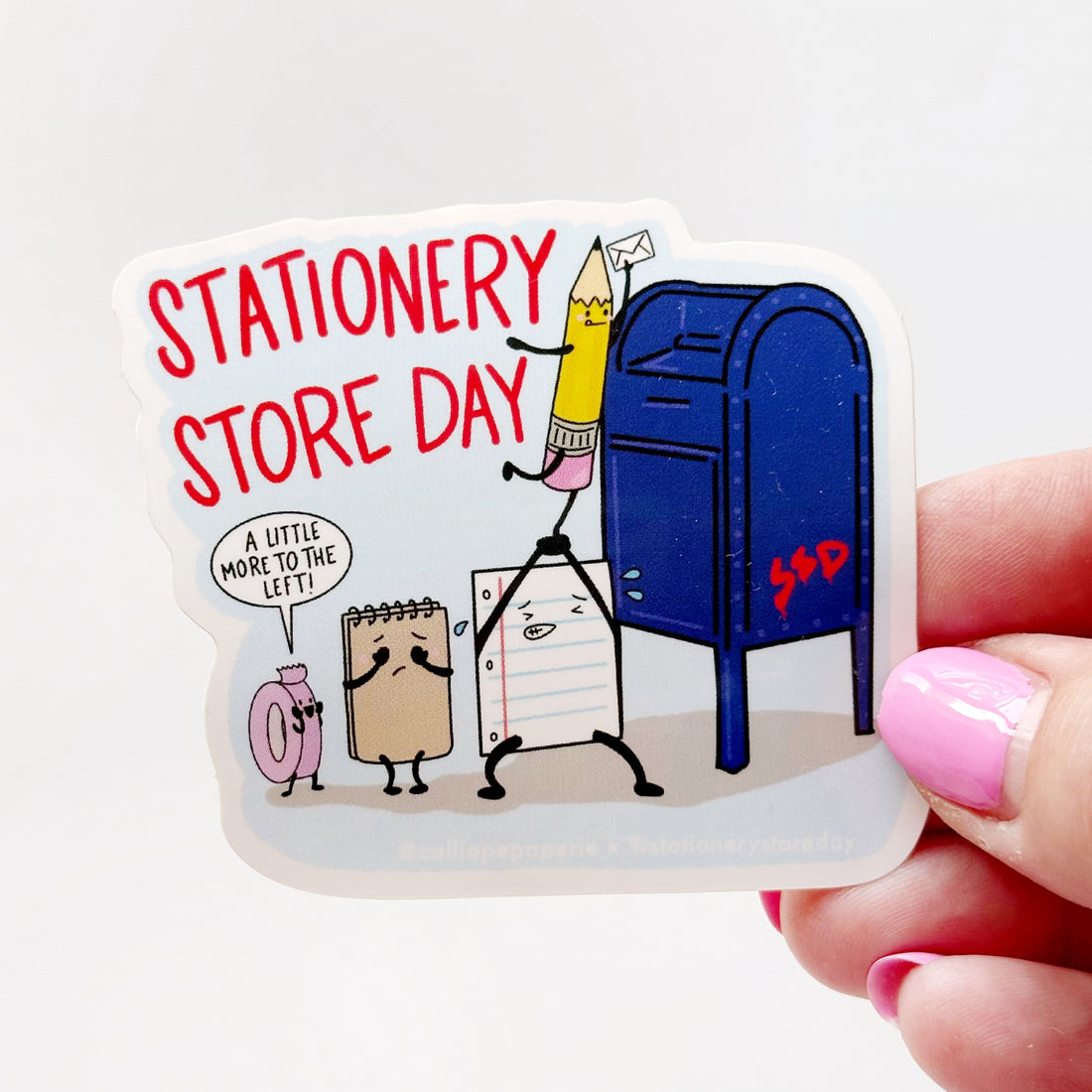 {coming soon!} Paper People at The Mailbox Vinyl Sticker | Stationery Store Day 2026