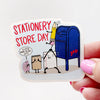 {coming soon!} Paper People at The Mailbox Vinyl Sticker | Stationery Store Day 2026
