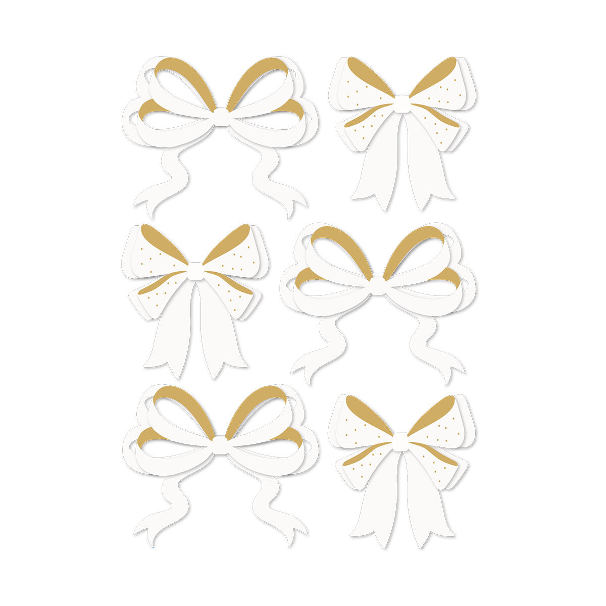Sleigh Bells Ring Bows Dimensional Acetate Stickers