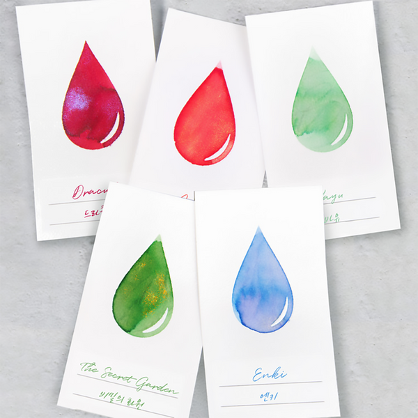Ink Drop Color Swatch Cards