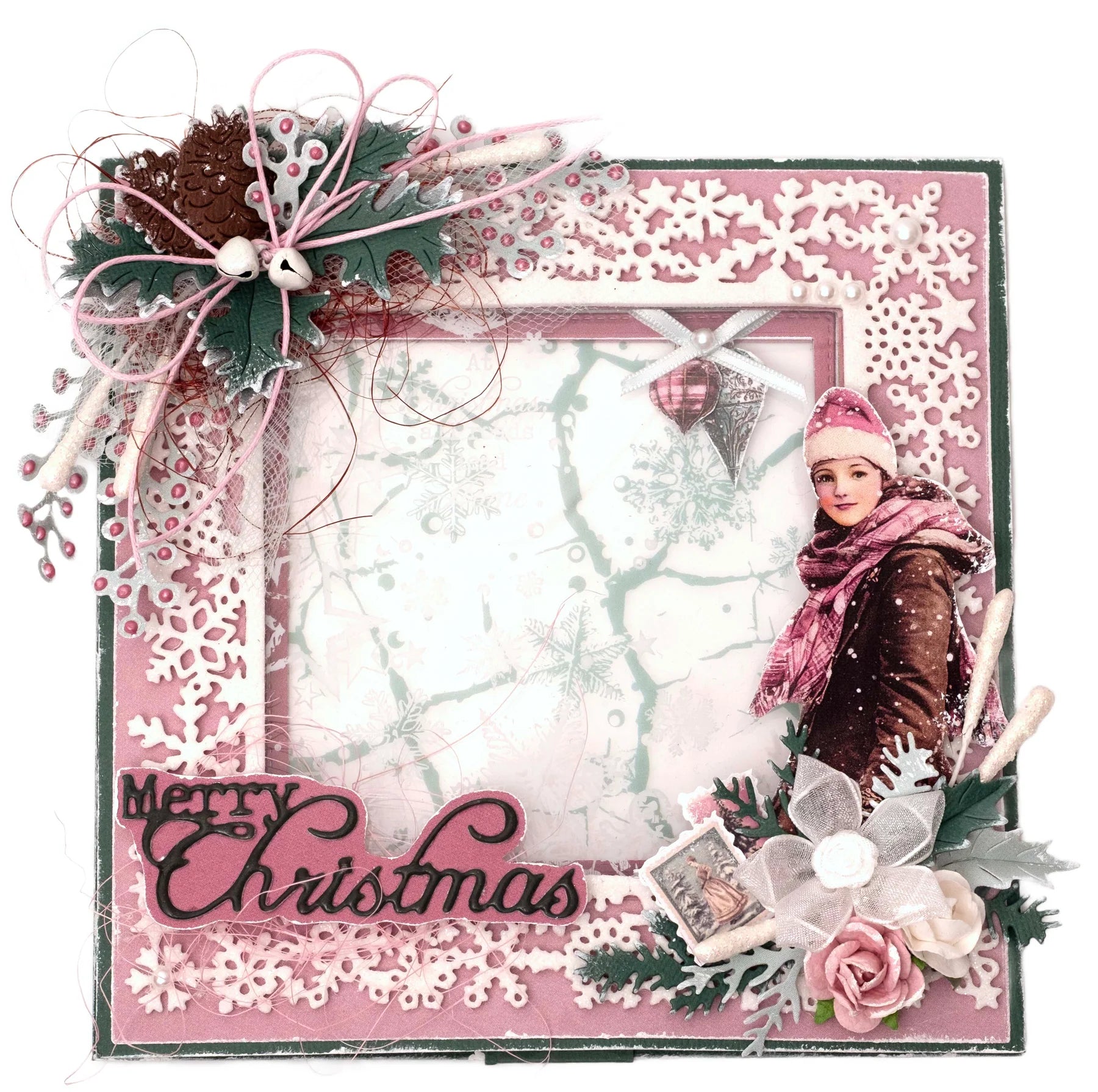 Snowy Frame Cutting Die Set | Christmas Blush