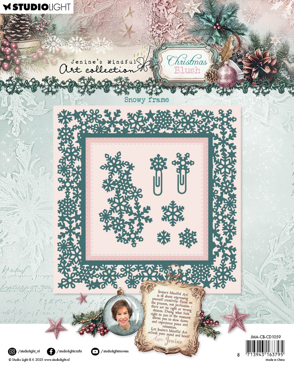 Snowy Frame Cutting Die Set | Christmas Blush