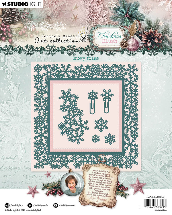 Snowy Frame Cutting Die Set | Christmas Blush