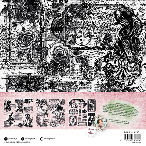 Tickets & Grunge 8x8 Acetate Sheets 6pk | Jenine's Mindful Art