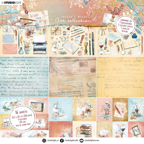 Write Your Story 8x8 Mixed Designs Paper Pad